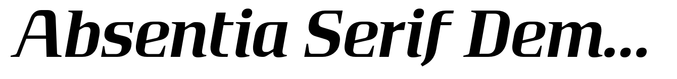 Absentia Serif Demi Italic
